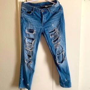 Low waist boyfriend jeans